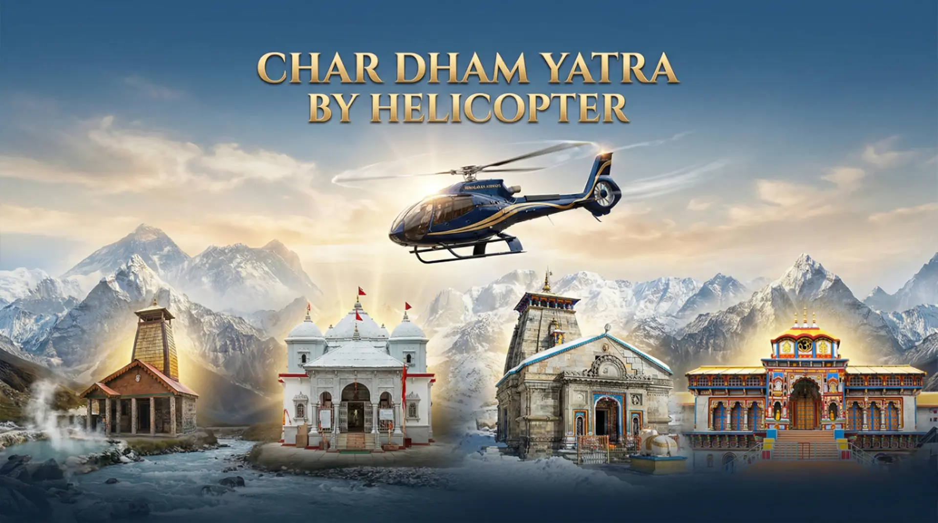 Char Dham Yatra by Helicopter from Ahmedabad | Luxury Heli Packages By Vaayu Aviation
