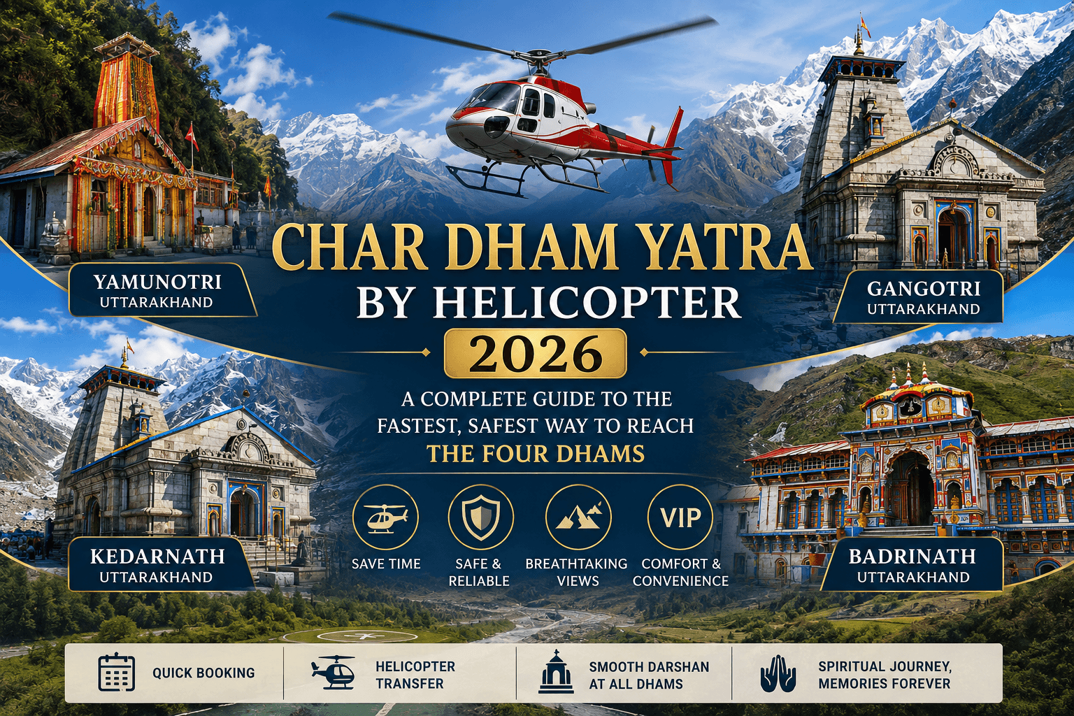Char Dham Yatra by helicopter